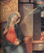 Details of The Annunciation Fra Filippo Lippi